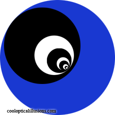 blue black spinning 3d circles