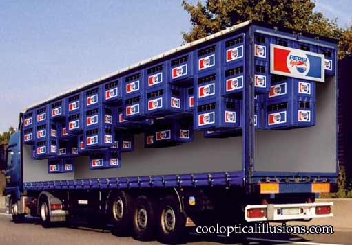 pepsi truck illusion