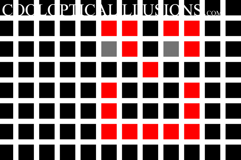 Gray dots appear in the spaces