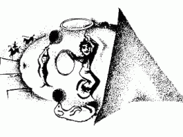 Sideways Optical Illusion- clown